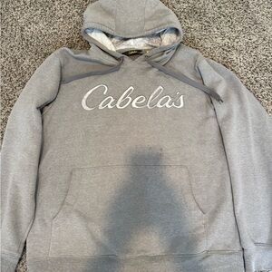 Cabela's Men's Gray Hoodie Sweater